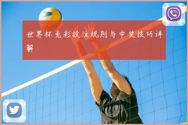 世界杯竞彩投注规则与中奖技巧详解